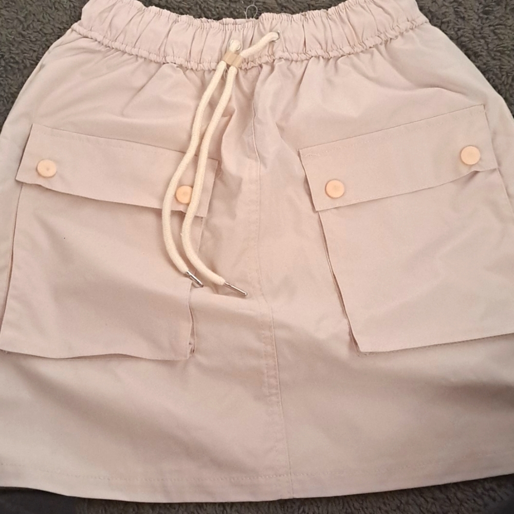 Khaki Short Skirt